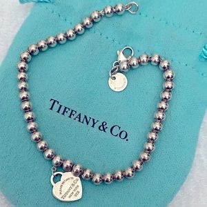 AUTHENTIC TIFFANY & CO Heart Tag Bead bracelet